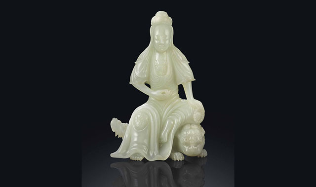 chinese jade carving guan yin
