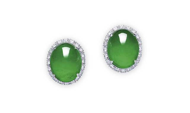 imperial jadeite diamond earrings