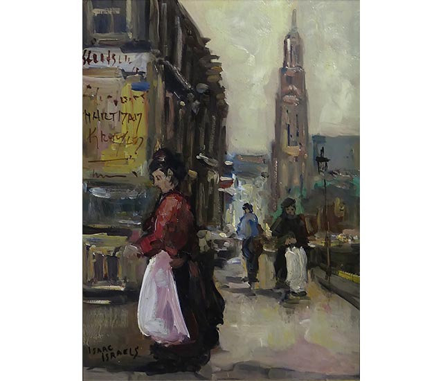 isaac lazarus israels oil painting board